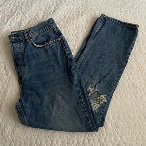 TOPSHOP dad jeans, medium wash